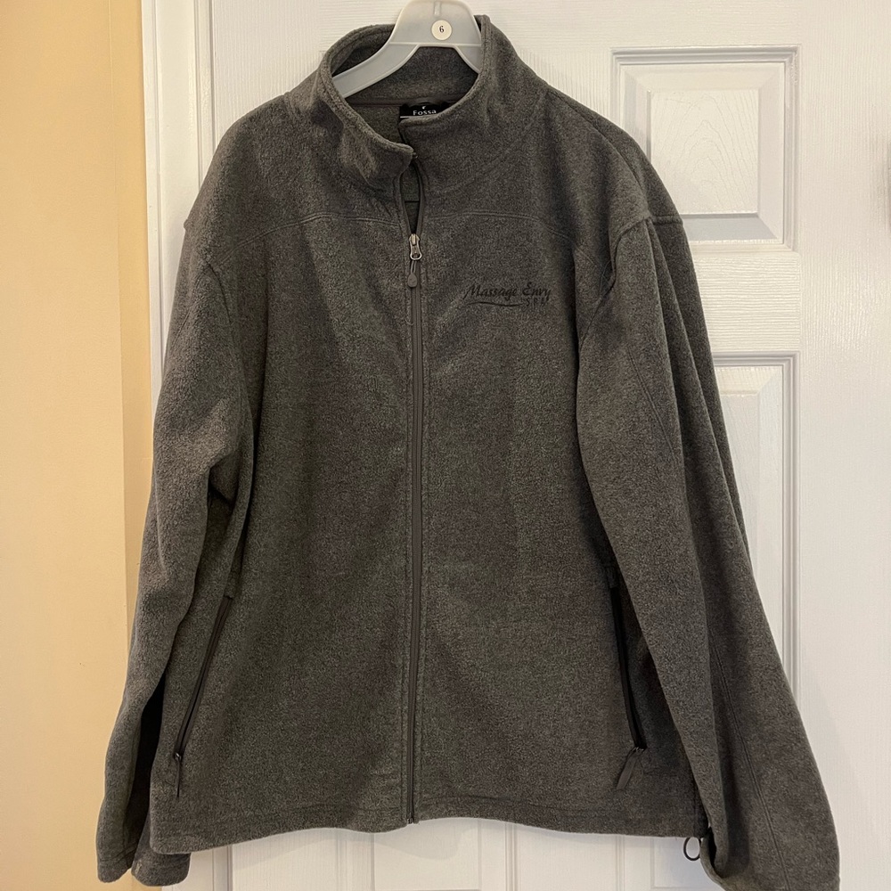 Dark grey Sweat Jacket with pockets, never worn, size 2X